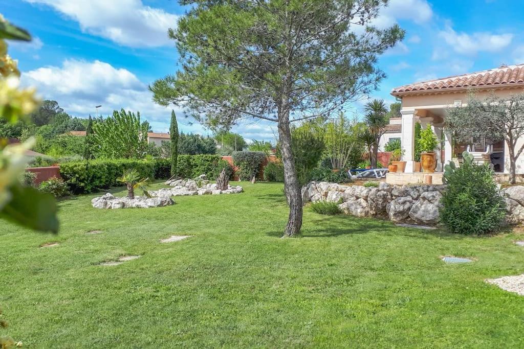 Anduze Gite Les Pins Au "Petit Clos Des Cigales" Massillargues-Attuech Eksteriør billede